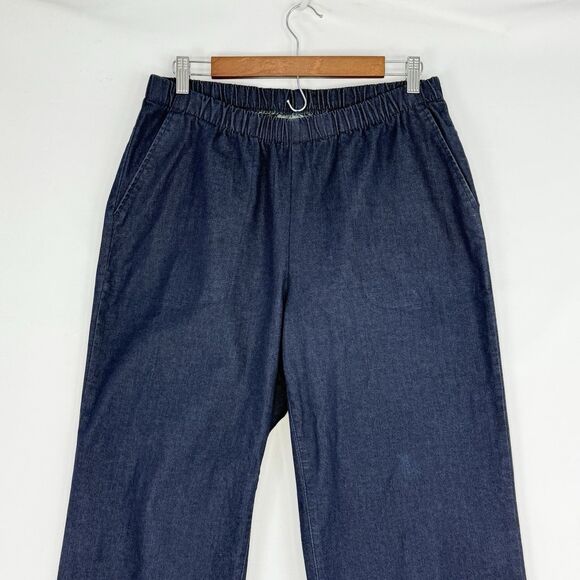 Woman Within Stretch Jeans Petite Size 16W Cotton, Polyester, Spandex Navy Blue - Picture 4 of 16